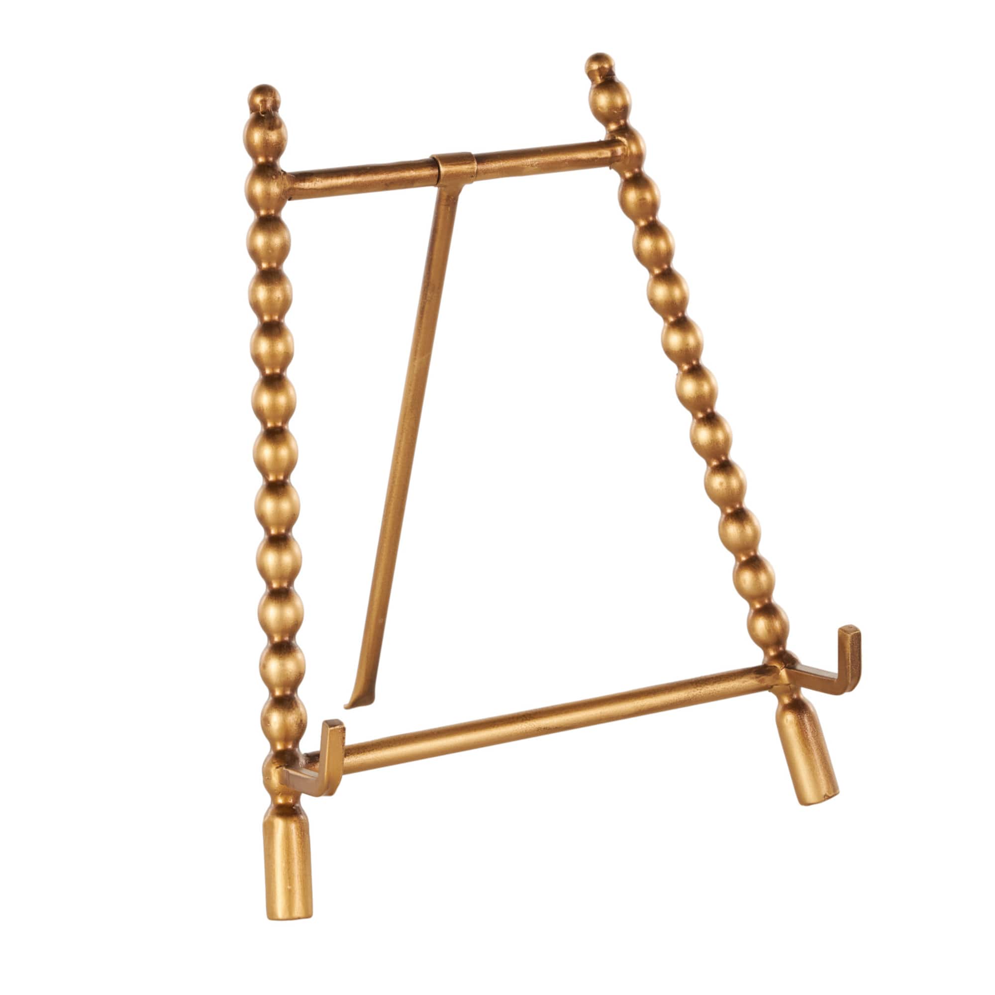 9" x 11" Gold Metal Abstract Wide Display Easel